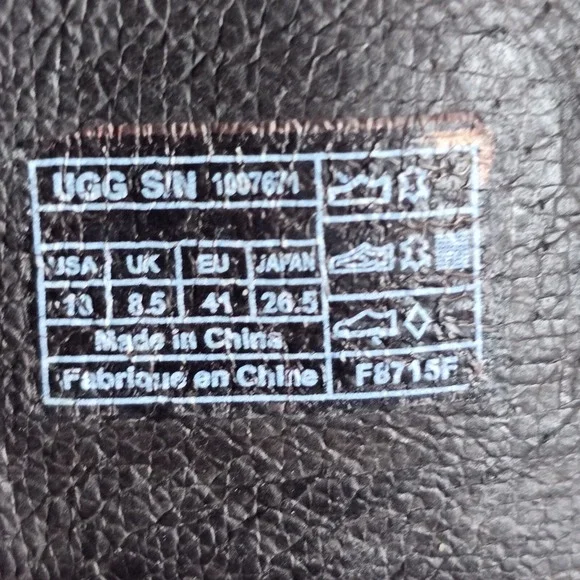 UGG Tall Suede Leather Boots Women 10 Brown Equestrian Buckle Mountain Cabincore - Picture 9 of 9